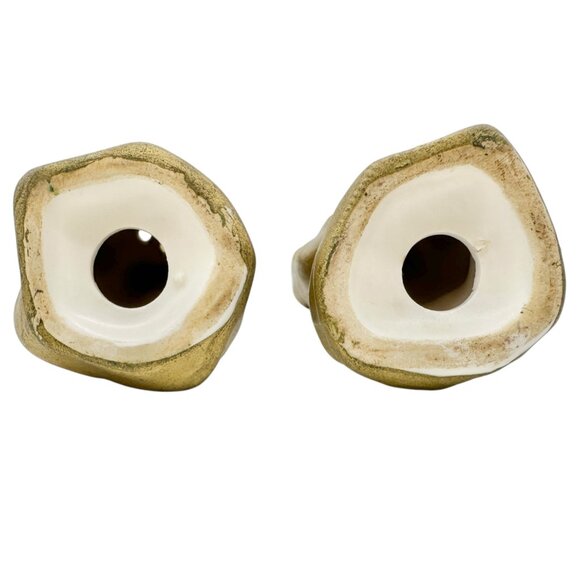 Vintage Gold Praying Hand-Shaped Salt and Pepper Shakers Collectible Religious - Picture 6 of 7